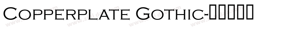 Copperplate Gothic字体转换
